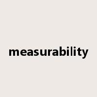 measurability是什么意思