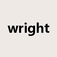 wright是什么意思