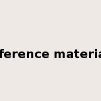reference materials是什么意思