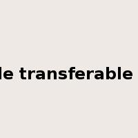 single transferable vote是什么意思
