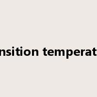 transition temperature是什么意思