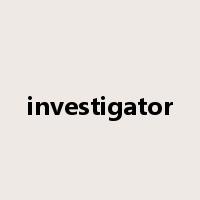 investigator是什么意思