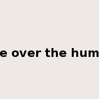 be over the hump是什么意思