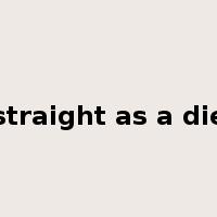 straight as a die是什么意思