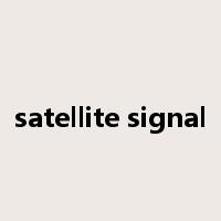 satellite signal是什么意思