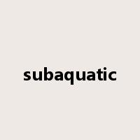 subaquatic是什么意思