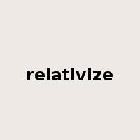 relativize是什么意思