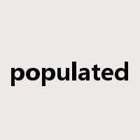 populated是什么意思