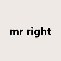 mr right是什么意思