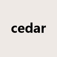 cedar是什么意思