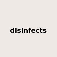 disinfects是什么意思