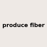 produce fiber是什么意思