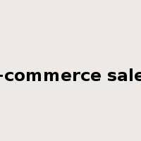 e-commerce sales是什么意思