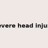 severe head injury是什么意思