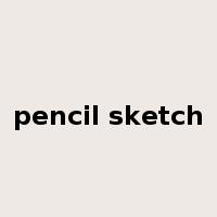 pencil sketch是什么意思