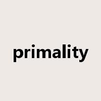 primality是什么意思