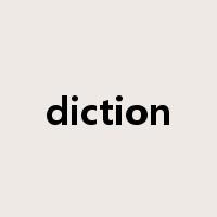 diction是什么意思