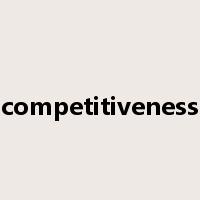 competitiveness是什么意思
