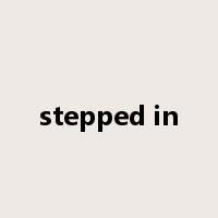 stepped in是什么意思