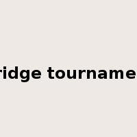 bridge tournament是什么意思