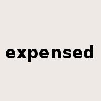 expensed是什么意思