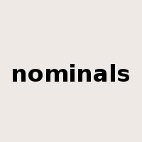 nominals是什么意思