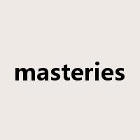 masteries是什么意思