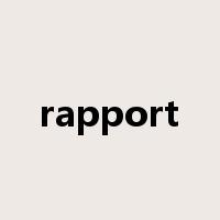 rapport是什么意思
