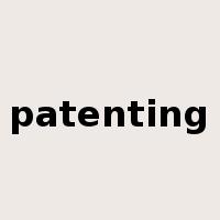 patenting是什么意思