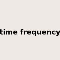 time frequency是什么意思