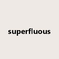 superfluous是什么意思