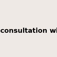 in consultation with是什么意思
