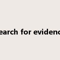 search for evidence是什么意思