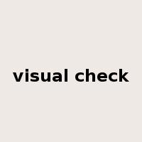 visual check是什么意思