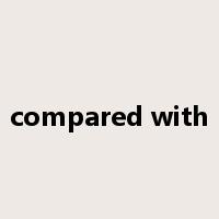 compared with是什么意思