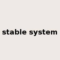 stable system是什么意思