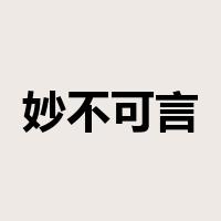 妙不可言是什么意思