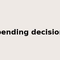 pending decision是什么意思