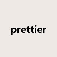 prettier是什么意思
