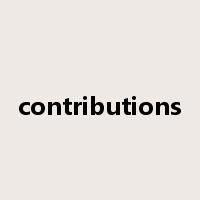 contributions是什么意思