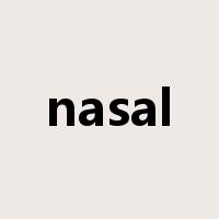nasal是什么意思