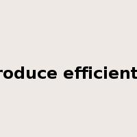 produce efficiently是什么意思