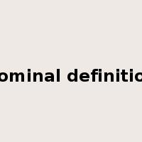 nominal definition是什么意思