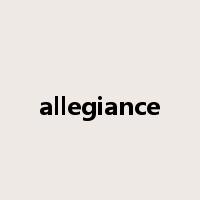 allegiance是什么意思