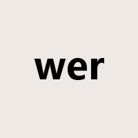 wer是什么意思