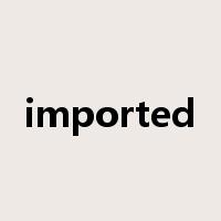 imported是什么意思