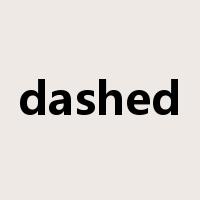 dashed是什么意思