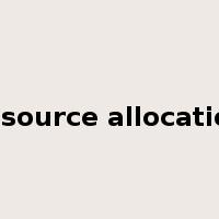 resource allocation是什么意思