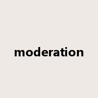 moderation是什么意思