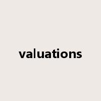 valuations是什么意思